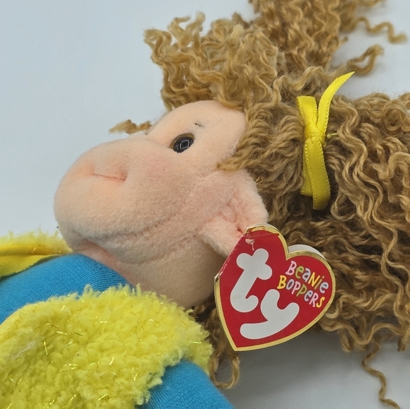 Vintage 2001 TY Beanie Boppers Pretty Patti with Tag Plush Doll - Picture 4 of 12